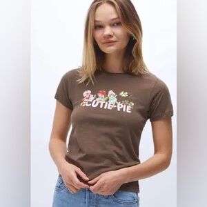 PacSun Strawberry shortcake brown Cutie Pie baby T-Shirt